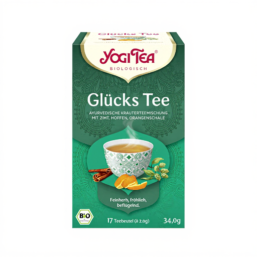 Yogi Tea Glückstee Organic Herbal Tea 17x2g