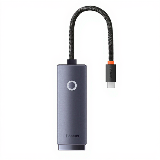 Baseus Lite Series Ethernet Adapter Type-C to RJ45 LAN Port (1000Mbps) Black