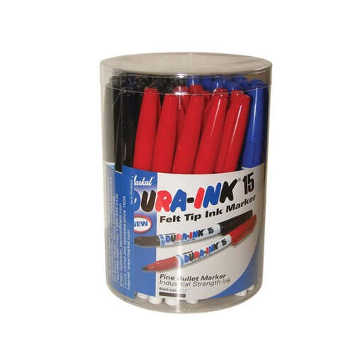 Markal DURA-INK 15 Fine Tip Marker Mixed Colours 48 Pack