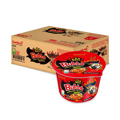 Samyang SAM YANG INSTANT BIG BOWL NOODLE 2X SPICY HOT CHICKEN 16X105g 1box