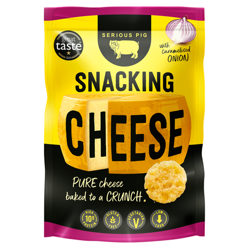 Serious Pig Crunchy Snacking Cheese with Caramelised Onion
