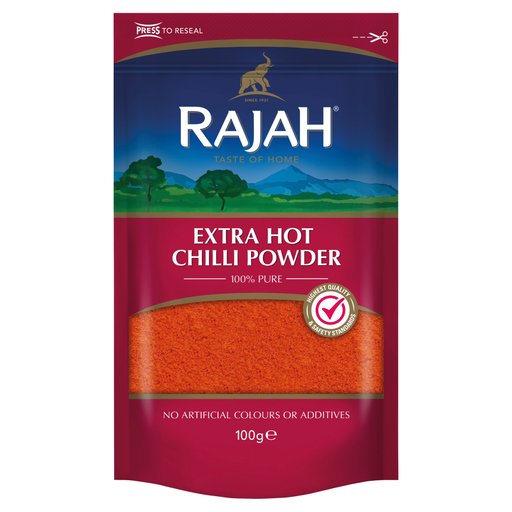 RAJAH Spices Ground Extra Hot Chilli Powder 100G