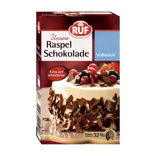Ruf Milk Chocolate Shavings 100g