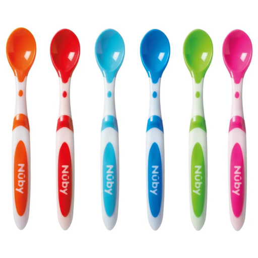 Nuby Baby Weaning Spoons 6 Pack