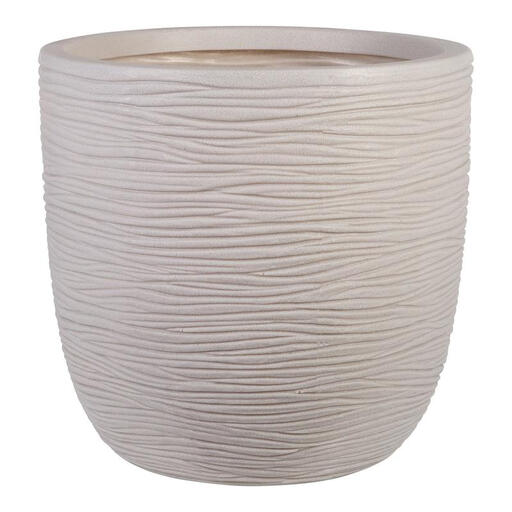 Strata Amalfi Planter Round Small in Stone Effect