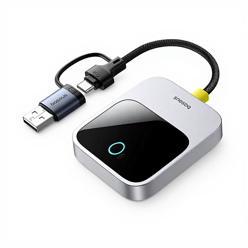 Baseus SafeJourney Series Wireless CarPlay Adapter Space Grey