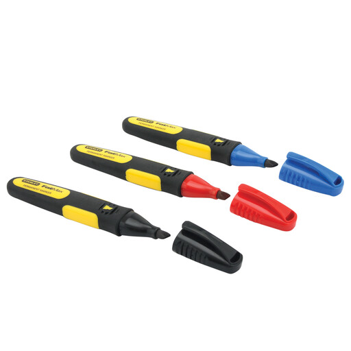 Stanley FatMax Chisel Tip Marker 3 Pack