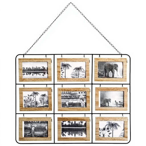 Cadre photo multiple Atmosphera Nomad pour 18 photos