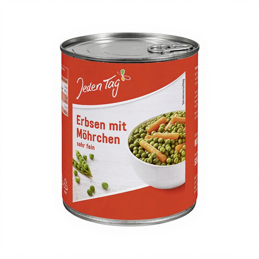 Jeden Tag Very Fine Peas with Tender Carrots 850g
