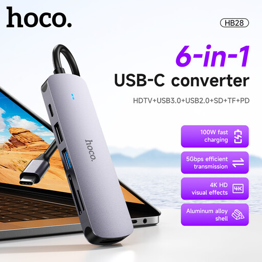 HOCO HB28 USB-C Multi-Function Converter