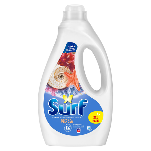 Surf Liquid Laundry Detergent, Deep Sea, 60 Washes, 1.65l