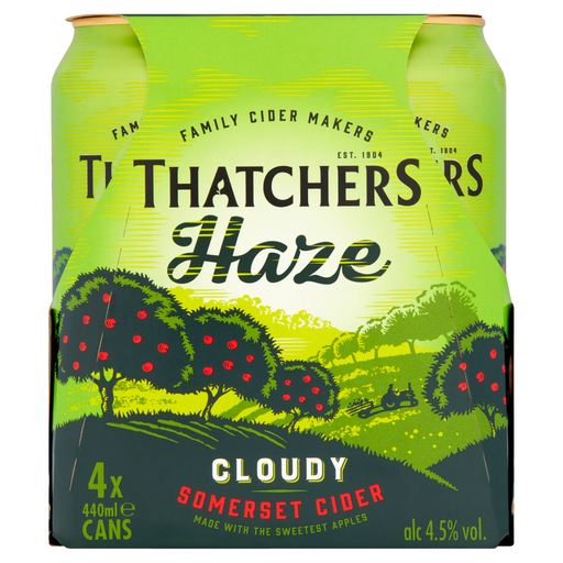 THATCHERS Haze Cider 4 x 440ml