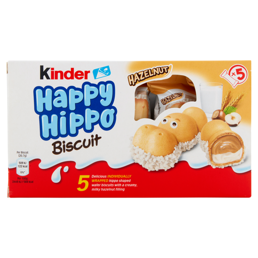 Kinder Happy Hippo Milk And Hazelnut Biscuits