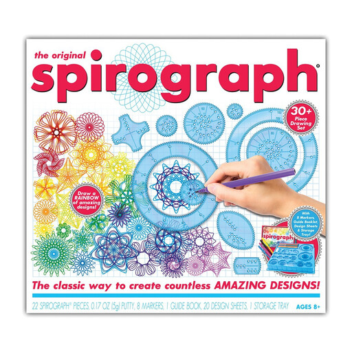 The Original Spirograph design set with multiple pieces