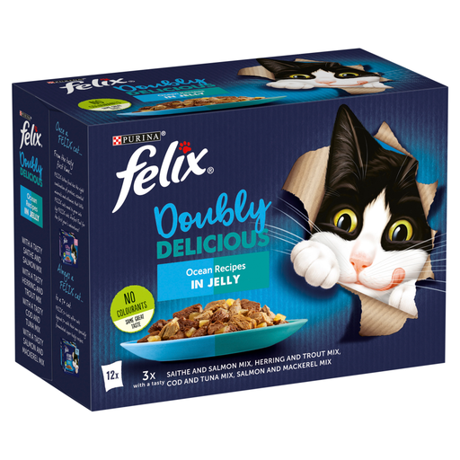 Felix Doubly Delicious Ocean Recipes in jelly 12 x 85g