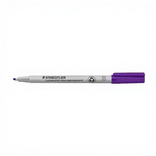 Lumocolor Non-Permanent Purple Marker, B-Tip, 1.0/2.5mm