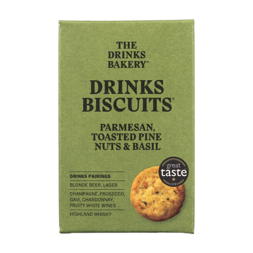 The Drinks Bakery Parmesan Toasted Pinenut & Basil 110g pack
