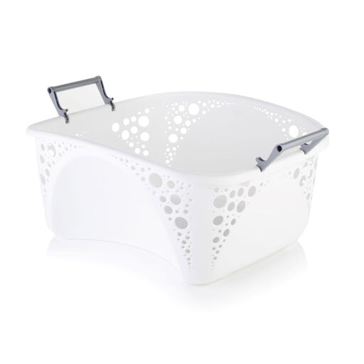 Minky 40L Stackable Laundry Basket in White
