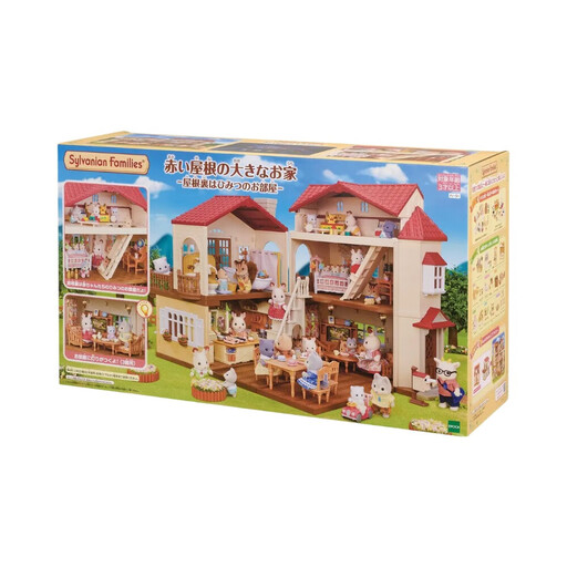 Sylvanian Families Red Roof Country Home with Secret Attic Playroom
