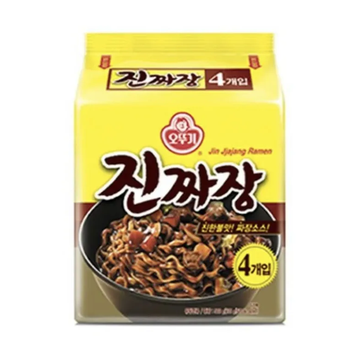 Ottogi Jin Jjajang Ramen Multipack 135gx4