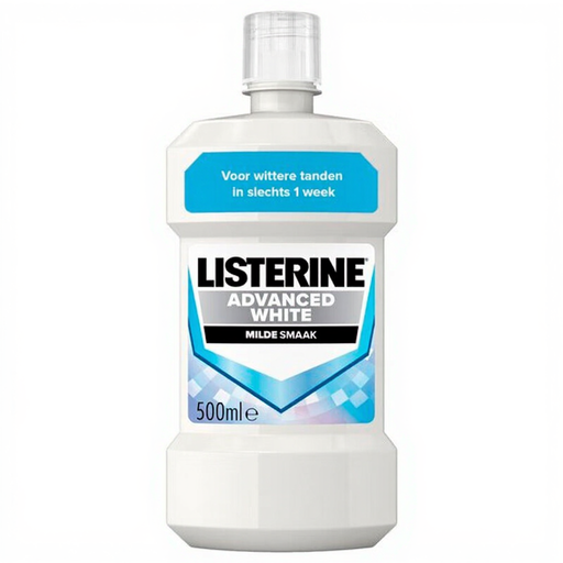 LISTERINE Advanced White Milder Taste Mouthwash 500 ml