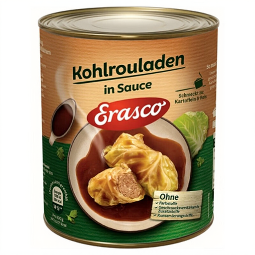 Erasco Stuffed Cabbage Rolls in a Spicy Sauce 800g