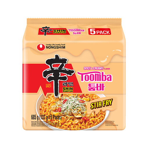 农心辛拉面 Toomba 奶油风味 137g x 5
