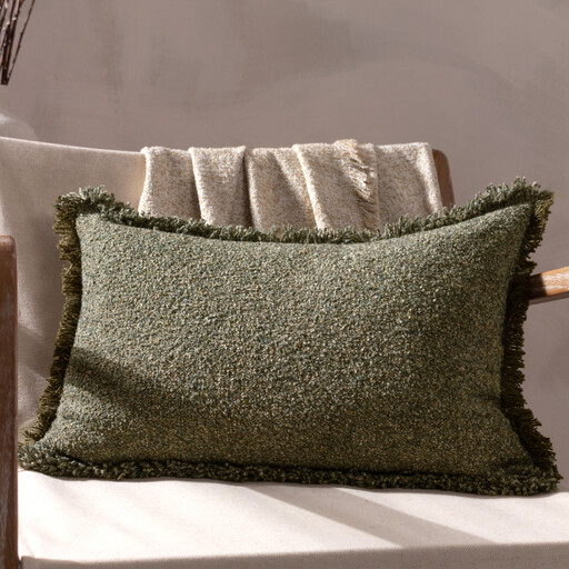 Yard Cushion Doze 矩形苔绿色坐垫，40 x 60 cm