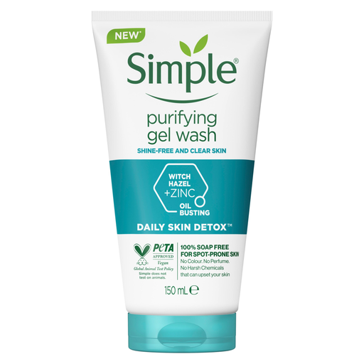 Simple Daily Skin Detox Purifying Facial Wash