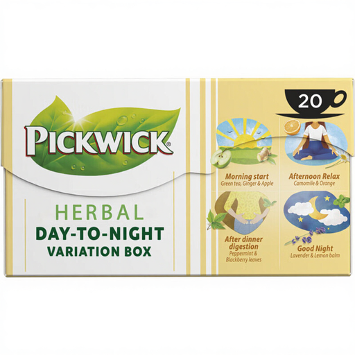 Pickwick Herbal Day-To-Night Variation Box 20 bags