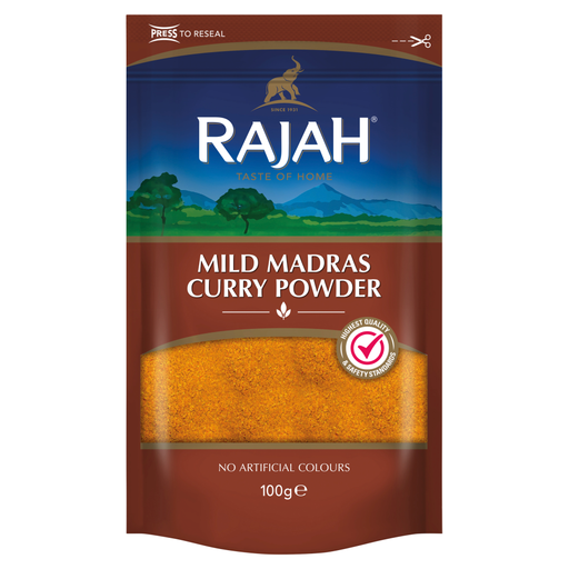 RAJAH Spices Mild Madras Curry Powder 100G