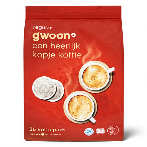 g'woon Regular Roast Coffee Pads - 36 pcs