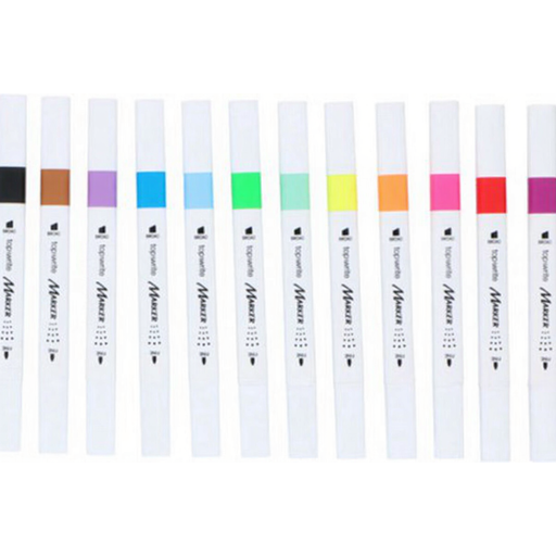 Top Write 12 pcs Markers Double-sided