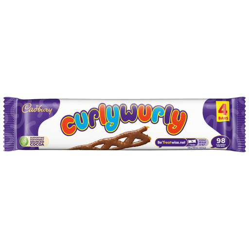 Cadbury Curly Wurly Bar 4 Pack 86g