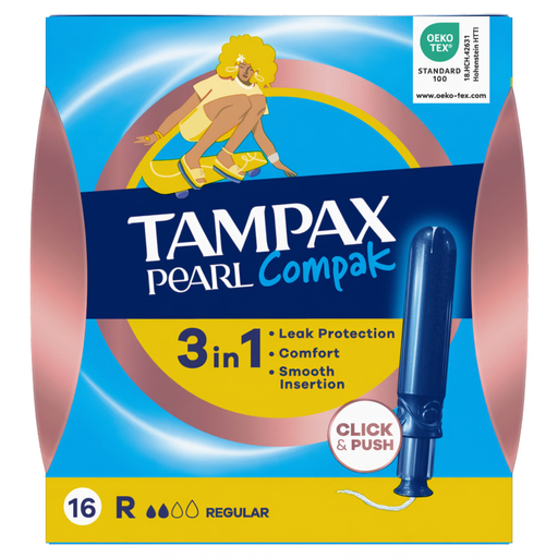 Tampax Pearl Compak Regular Tampons