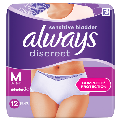 Always Discreet Incontinence Pants Women M 12 Pants