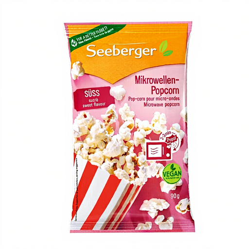Seeberger 甜味微波炉爆米花，90 g