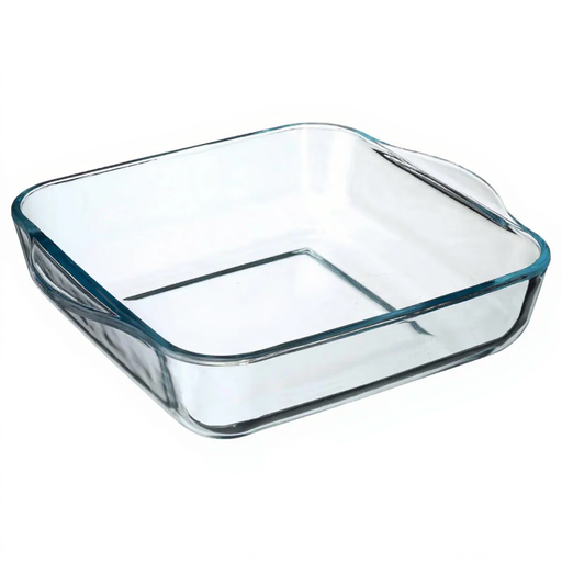 Square glass dish 22 x 22 cm