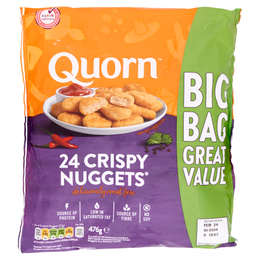 Quorn 24 块香脆植物 nuggets 476g