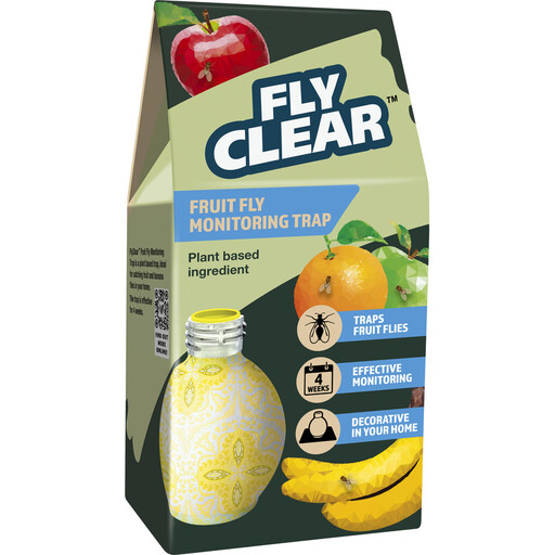 CLEAR Fruit Fly Trap in a kitchen setting