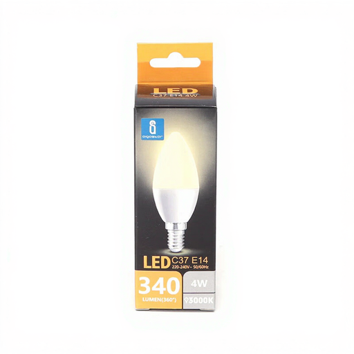 Aigostar LED A5 C37 E14 4W 3000K/Colour Box - Yellow Light Bulb