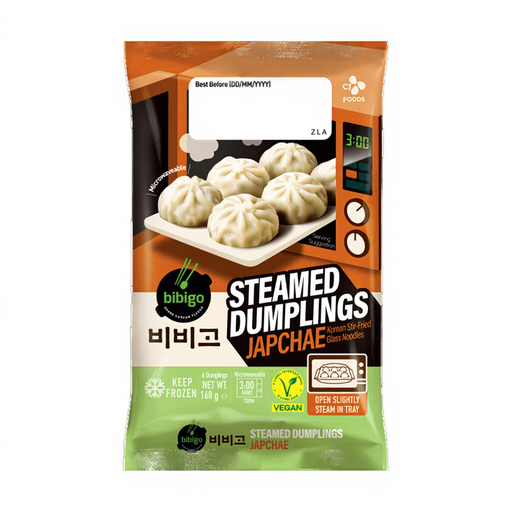 bibigo Steamed Dumplings Japchae 168g