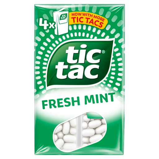 Tic Tac Mint 4 Pack 72g