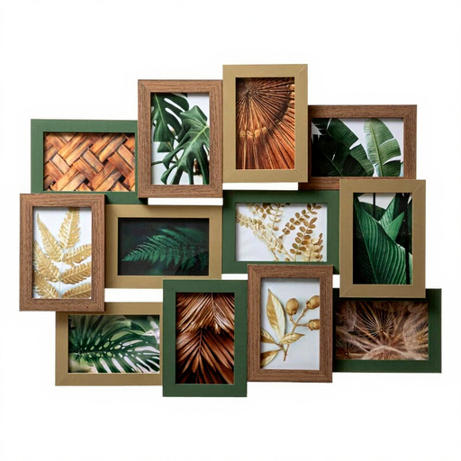 Julia 12-photo collage frame with an asymmetrical design