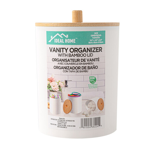 Ideal Home Vanity Organiser w/ Bamboo Lid