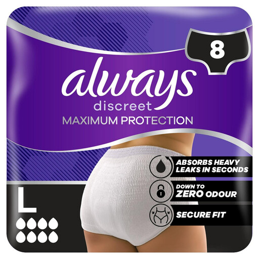 Always Discreet Incontinence Pants Maximum Protection