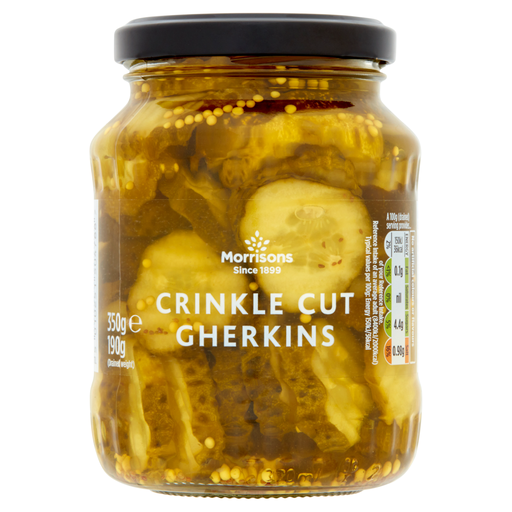 Morrisons Crinkle Cut Gherkins 350g