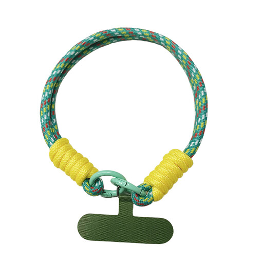 F1 Anti-theft Phone Wrist Lanyard in Green and Yellow