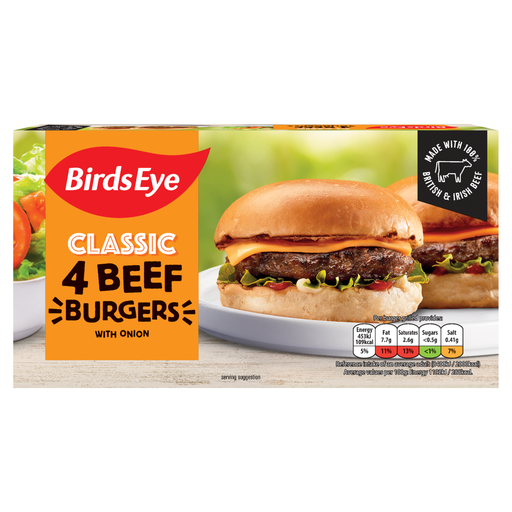 Birds Eye 4 块装原味牛肉汉堡 227g