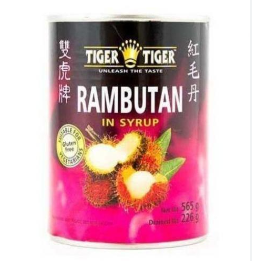 Tiger Tiger Whole Canned Rambutan 565g tin